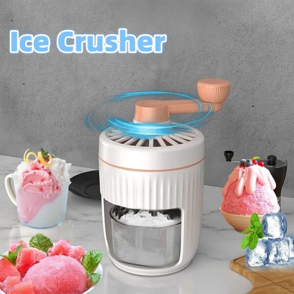 Hand Ice Shaving Machine – Manual Portable Ice Crusher and Shaver for Summer Drinks